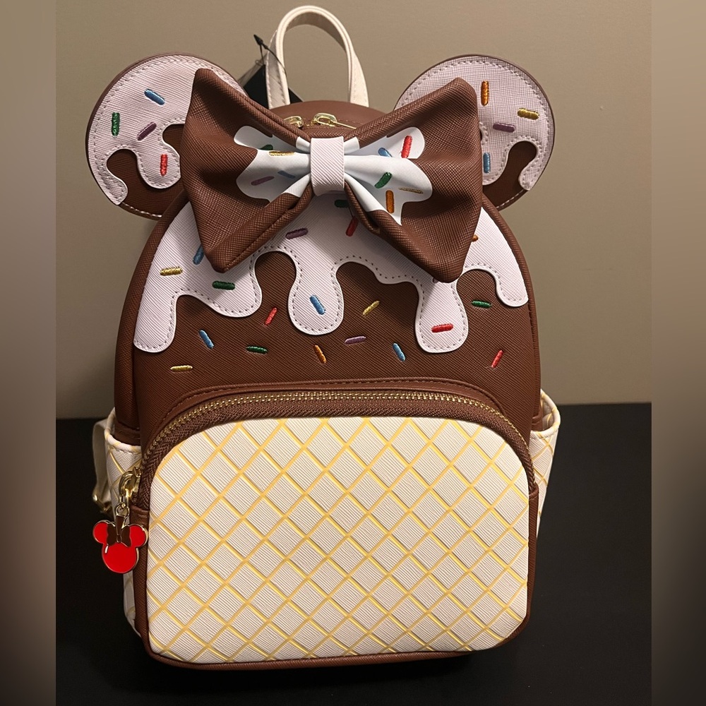 Loungefly Disney Minnie Mouse Chocolate
Sundae Mini Backpack NWT